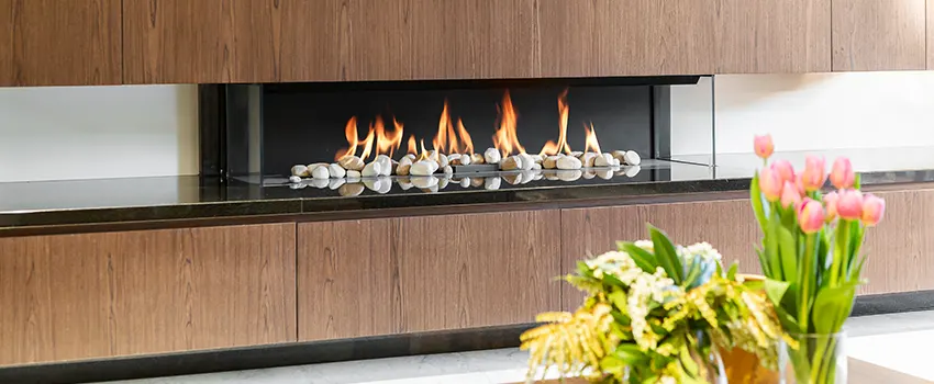 Double-height Fireplace Design Refurbishment in Godfrey, Illinois
