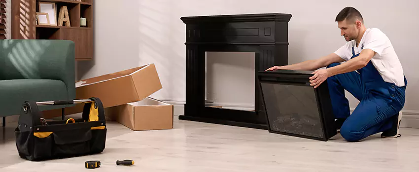 Old Rusted Metal Fireplace Repair And Replacement in Godfrey, IL